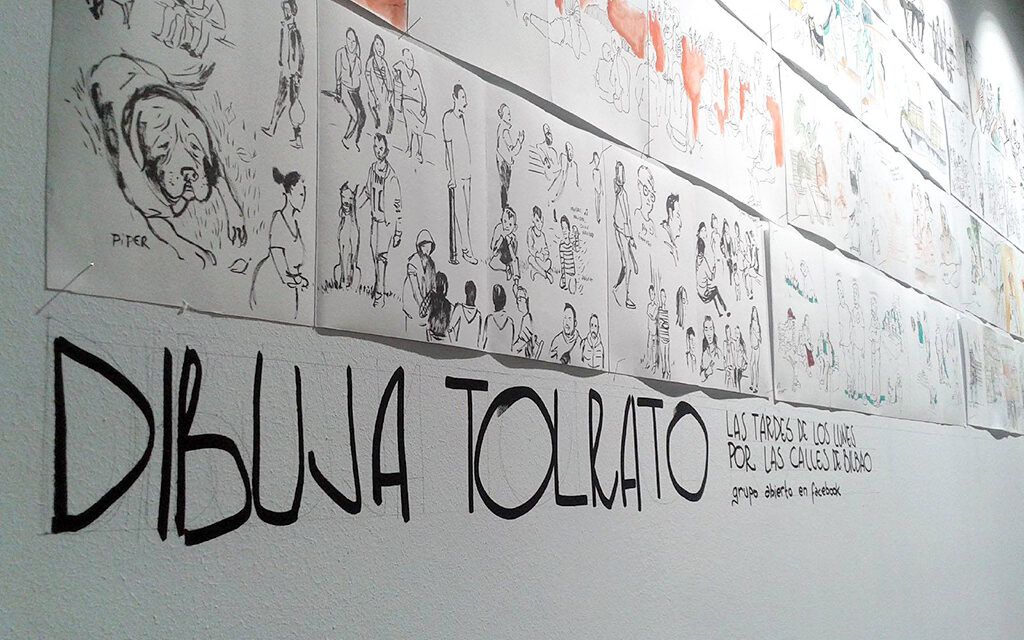 Exposición dibujatolrato en Sarean