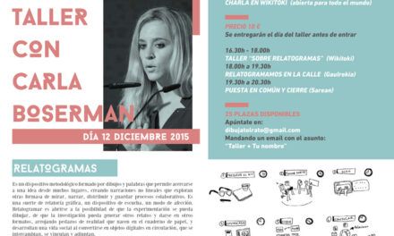 Charla – Taller Relatogramas con Carla Boserman