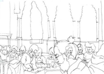 dibujatolrato café Iruña