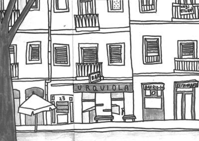 dibujatolrato Bar Urquiola