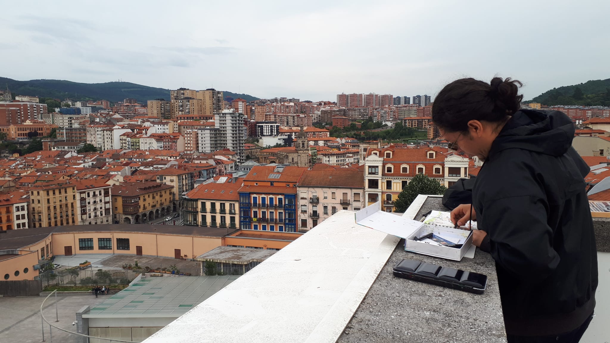 Vistas desde la terraza del ALBERGUE CLARET ENEA GIZARTETXEA