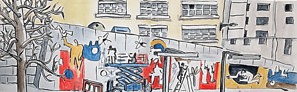 Ilustrazio Eguna, Visita de murales emblemáticos del barrio con Ruth Juan
